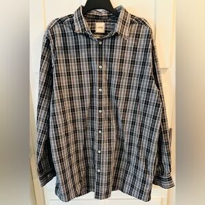 ROWM Men's Black & White Plaid Button-Down Shirt - Casual Long Sleeve